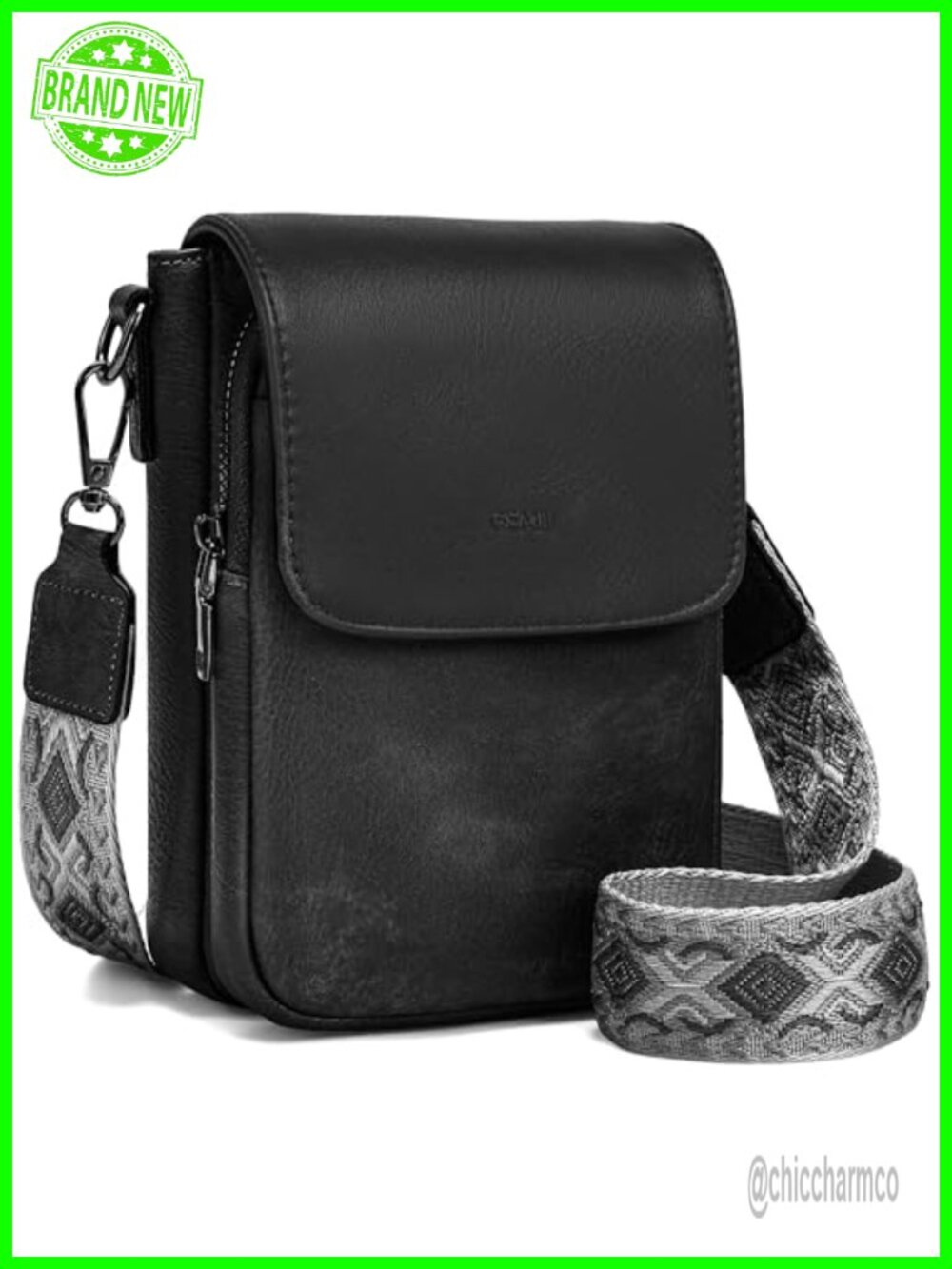 Vegan Leather RFID Crossbody Phone Purse with Card Slots